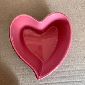 Chantal Pink Heart Shaped 1 Cup Bakeware Baking Dish